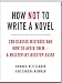 How Not to Write a Novel