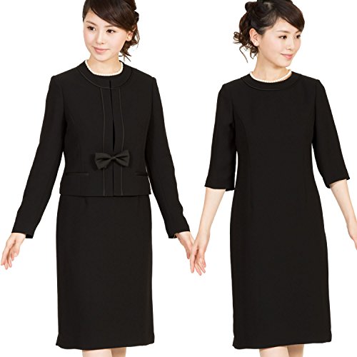 【メアリーココ】RS-141-903 喪服　ブラックフォーマル レディース　礼服　ノーカラー　黒　マタニティ　セレモニー　ミセス　ゆったり