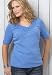 Avenue Plus Size Trimmed V-Neck Tee