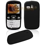 Solid Black Silicone Skin Cover Case Cell Phone Protector for Samsung Freeform Link R350 R351 Solid Black Silicone Skin Cover Case Cell Phone Protector for Samsung Freeform Link R350 R351