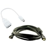 Skque Apple Macbook / Macbook Air / Macbook Pro Mini Dvi Adapter + HDMI to HDMI 6 Feet Cable Bundle Kit Set