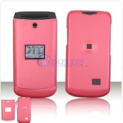 Pink RUBBER FEEL SNAP-ON COVER HARD CASE PHONE PROTECTOR for ZTE C88 C-88 MetroPCS