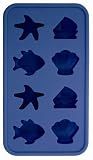 SiliconeZone Ocean Ice Cube/Chocolate Mold, Blue