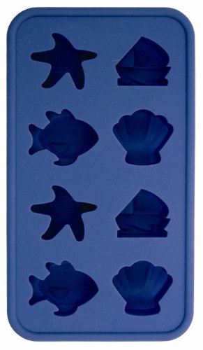 SiliconeZone Ocean Ice Cube/Chocolate Mold, Blue