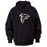 Atlanta Falcons Black Tek Patch Hooded Sweatshirt