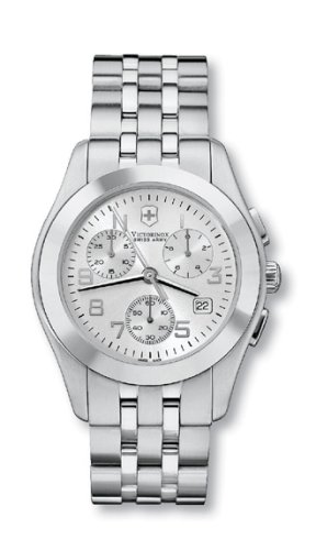 Victorinox Swiss Army Classic Alliance Chrono Mens Silver Dial Stainless Steel Watch V.251048