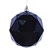 Vickerman 469262 - 8" Black Shiny Geometric Ball Christmas Tree Ornament (M177517DS)