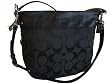 Coach Black Signature Zoe Large Convertable Shoulder Handbag 14709 $398