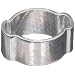 Dixon Zinc Plated Steel Pinch-On Double Ear Clamp