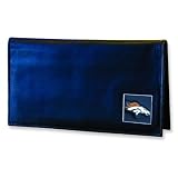 NFL Denver Broncos Leather Checkbook Cover Wallet