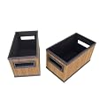 Home Medium Bamboo CD Holder Set of 2