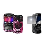 EMPIRE Purple Hearts with Flowers Design Hard Case Cover + Mirror Screen Pr ....