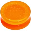 24mm Orange Neon Glitter Saddle Plug