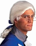 Historical Colonial White Wig