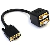 StarTech.com VGASPL1VV 1-Feet VGA to 2x VGA Video Splitter Cable - M/F