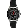 Seiko Sportura Kinetic Chronograph Steel Black Mens Watch SNL035