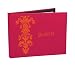 Hortense B. Hewitt Wedding Accessories, Guest Book, Vintage Fuchsia and Orange, 7.5-Inches x 5.75-Inches