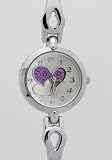 Renos - Montre Femme - Quartz - Acier inoxydable - coeur bracelet , en vi