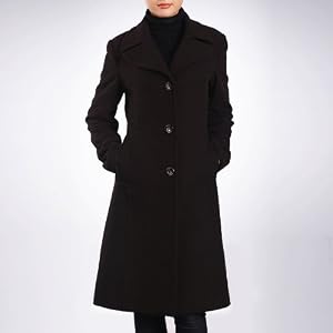Jessie G. Women's Long Wool Blend Walking Coat