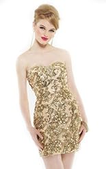 Crystal Crystals Applique Beaded Lace Sequined Chiffon/Taffeta/Tulle Short  Dress