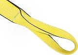 Mazzella EE1-902 Edgeguard Polyester Synthetic Heavy Duty Web Sling with Twist Eyes #4, 1 Ply, 3' L x 2