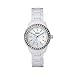 Fossil Women's ES2437 White Resin Bracelet White Mother-Of-Pearl Glitz Analog Dial Watch