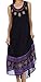Sakkas Batik Flower Caftan Tank Dress/Cover Up