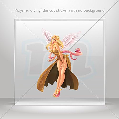 Sticker Decals Sexy Blond Woman With Wings Tablet Laptop Weatherproof Sports Motorbikes 0500 X3943