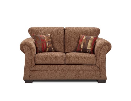 Simmons Upholstery 2255L Loveseat Brown