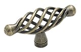 Amerock BP19321-R2 Village Classics Birdcage 2-5/8-Inch Maximum Width Oval Knob, Weathered Brass