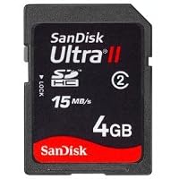 SanDisk Ultra II SDHC 4GB SD Memory Card (SDSDRH-004G-A11, US Retail Package)