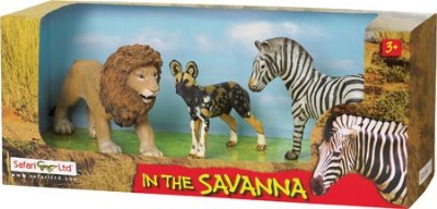Childrens Toyshop  Toys : Wild Safari In the Savanna Gift Set