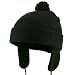 Toddler Beanie Hat with Ear Flaps - Black W20S11C