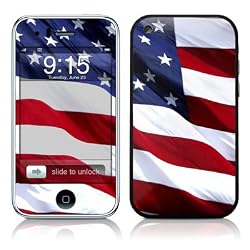 Patriotic Design Protector Skin Decal Sticker for Apple 3G iPhone / iPhone 3GS 3G S