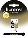 Uniross 9V size High Power Alkaline Battery 1 pack