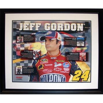 Jeff Gordon Career Accomplishments Custom Framed Collage