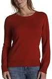 Red Moon Women's Long Sleeve Cashmere Jersey Crew Neck Sweater