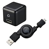 PLANEX THE FLIPPER ���ޡ��ȥե����б�MicroUSB���ť����֥� �� UFR-ARB-08-BK+1�ݡ���USB AC�����ץ� PL-UCHG04-BK UFR-ARB-0804-BK