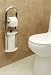Invisia Toilet Roll Holder with Grab Bar