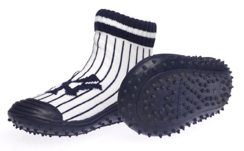 New York Yankees Kids SkidDERS Footwear (Size 4/Navy)