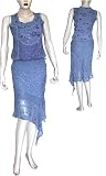 Skirt Top Set Georgette Embroidery Womens Casual Sundresses Size XS (skts171)