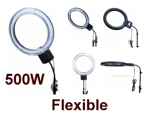 Ardinbir Photography Studio 500W 5400K Fluorescent Ring Lamp Light with Flexible Arm for Studio Lighting, Video taking or Portrait On Sale