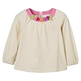 GENUINE KIDS Cream IG LS Flower Top - 24M by Genuine Kids from OshKosh
