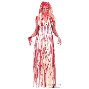 Women's Bloody Prom Dress Costume (Med/Large 8-14)