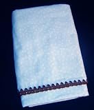 Blue & Brown Reversible Swaddling Blanket (Blue Gingham)
