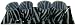 5 PIECE SAFARI ZEBRA VOTIVE SET