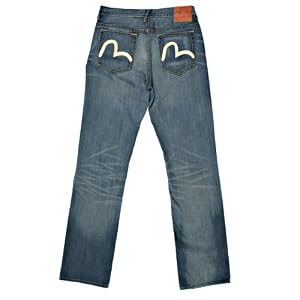 Evisu painted logo denim jeans EVIS4268