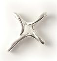 Silver Looped Cross Necklace