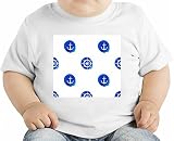 Anchor Print オーガニックベビーTシャツ 12 - 18 Months