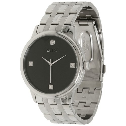 GUESS Slim Round Diamond Watch